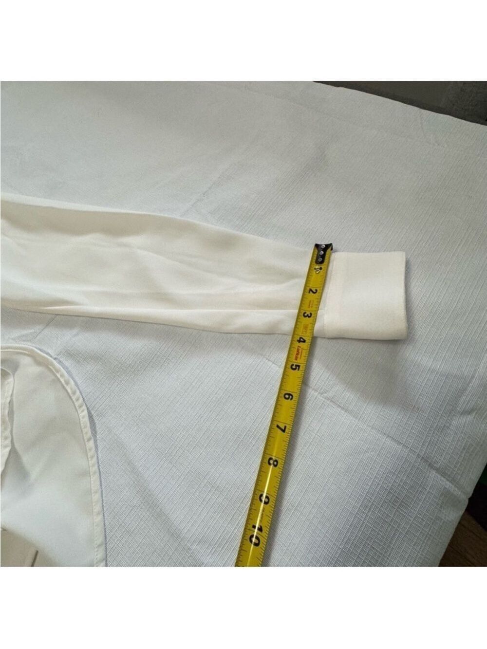 Lauren Ralph Lauren Cream Buttoned Blouse with Notched Collar - Picture 15 of 15